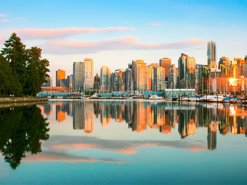 Vancouver skyline with Stanley Park