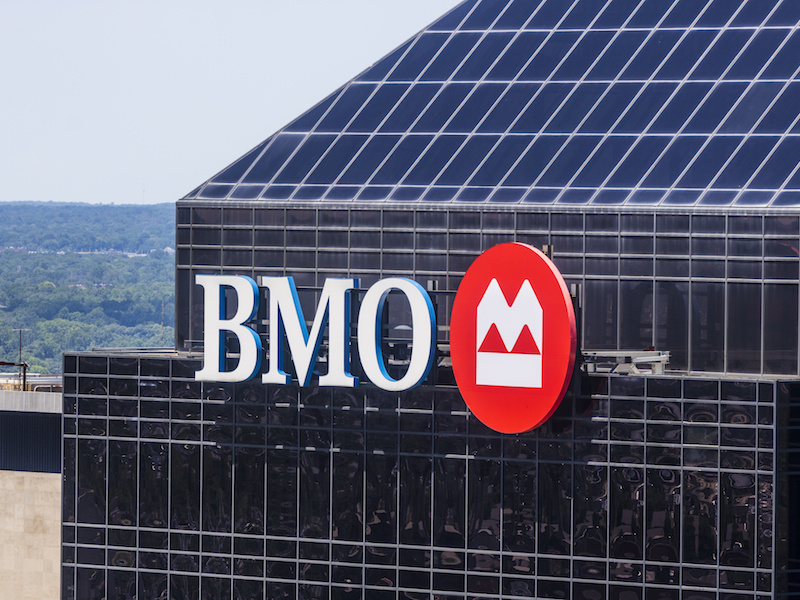 Indianapolis - Circa June 2017: Signage and Logo of BMO Harris Bank. BMO Harris is one of the Largest Banks in the Midwest V