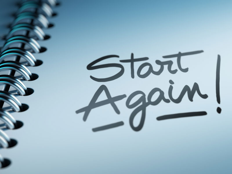 notebook start again