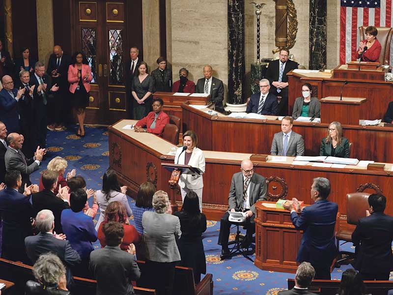 US Congress members during a session