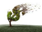 Tree blowing dollars