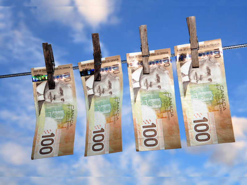 Laundering money