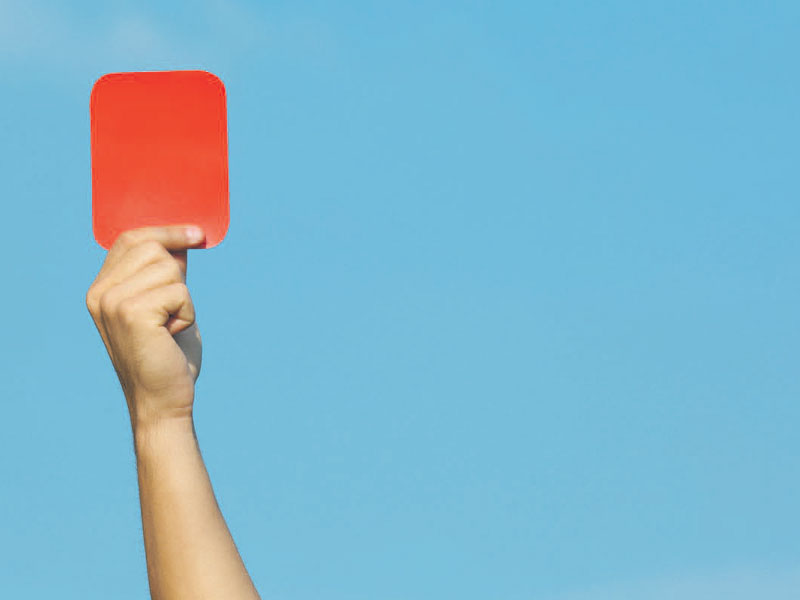 red card