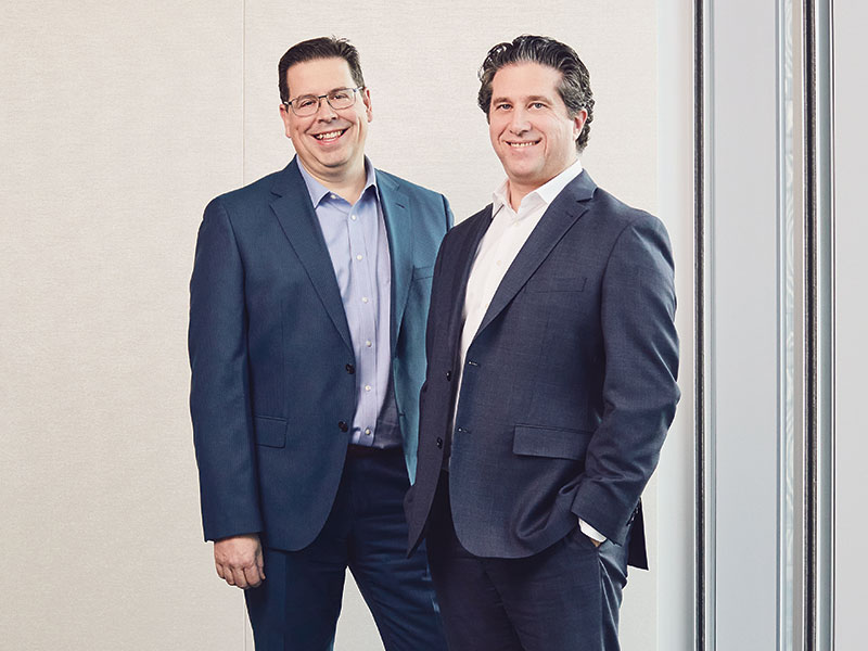 Marcello Montanari, left, and Rob Cavallo, right